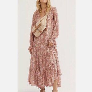 NWT - Free People Feeling Groovy Dress - Red - Size Small